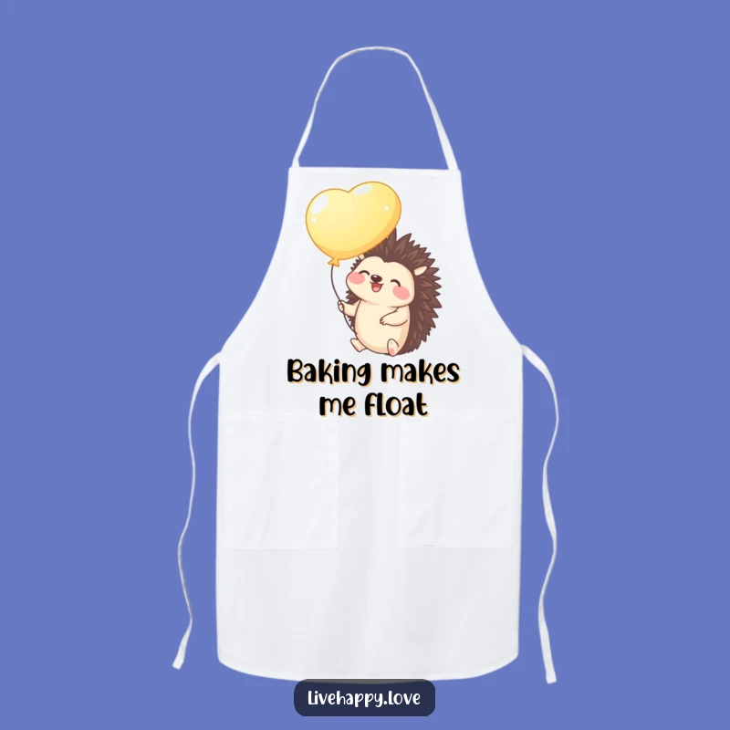 Funny Hedgehog Balloon Apron - Kitchen Whimsy, Playful Funny Gift
