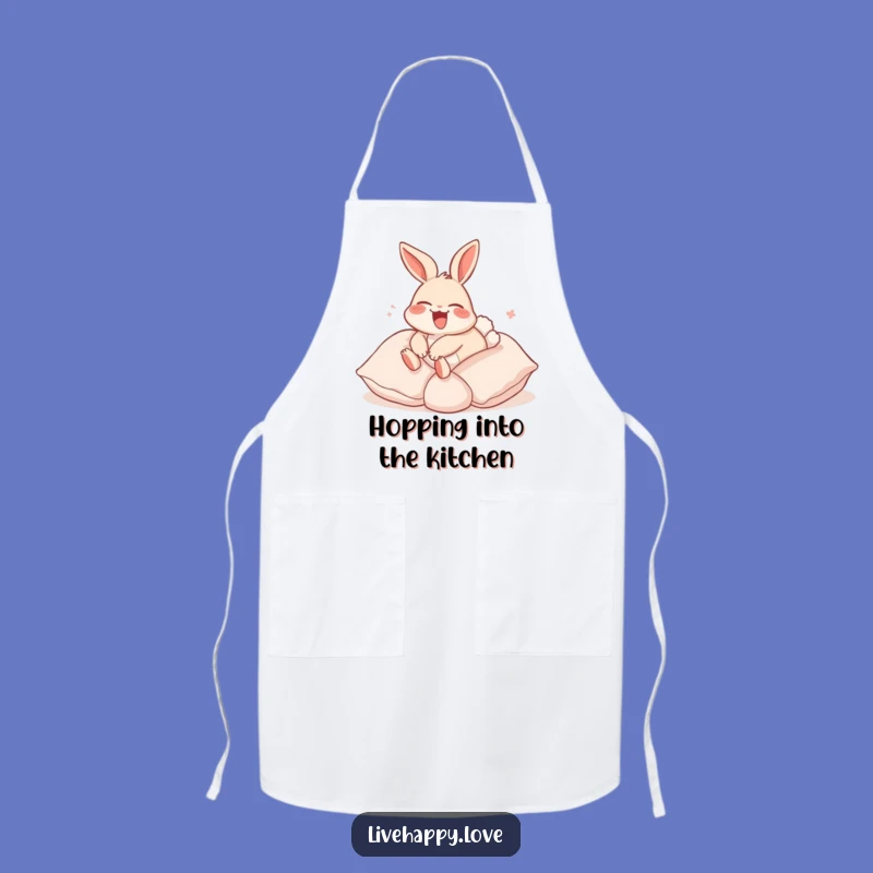 Funny Rabbit Pillow Roll Apron - Kitchen Comfort, Playful Funny Gift