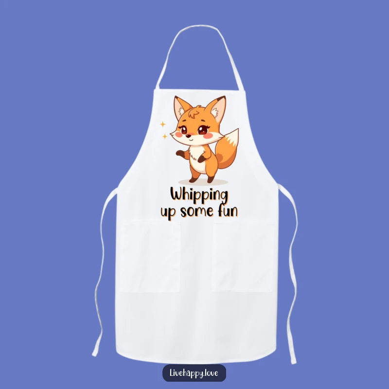Funny Fox Silly Dance Apron - Kitchen Fun, Playful Funny Gift