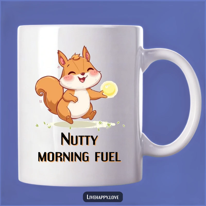 Funny Squirrel Light Chase Mug - Energetic Animal Lover Gift, Hilarious