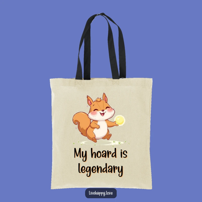 Funny Squirrel Light Chase Tote Bag - Stylish & Practical, Unique Funny Gift
